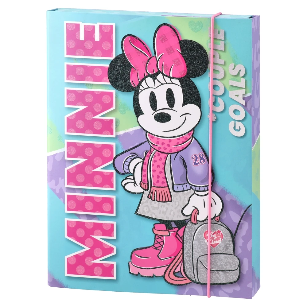 318270_001.webp Apex 40, fascikla sa gumom, A4, 40mm, Minnie Mouse - Slika 1