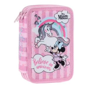 Triple Decker, pernica puna, 3 zip, Minnie Mouse, Believe in unicorns