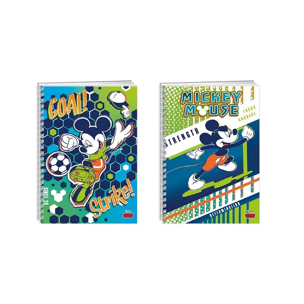 319200_001.webp Kolegij spiral 6, blokčić sa spiralom, Mickey Mouse, A6 - Slika 1