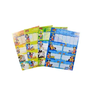 Literacy 210, nalepnice za sveske sa rasporedom časova, Mickey Mouse