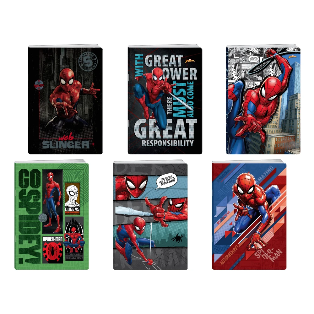 326238_001.webp Premium 50, sveska sa UV lakom, Spider-Man, A5, blanko, 50 lista - Slika 1