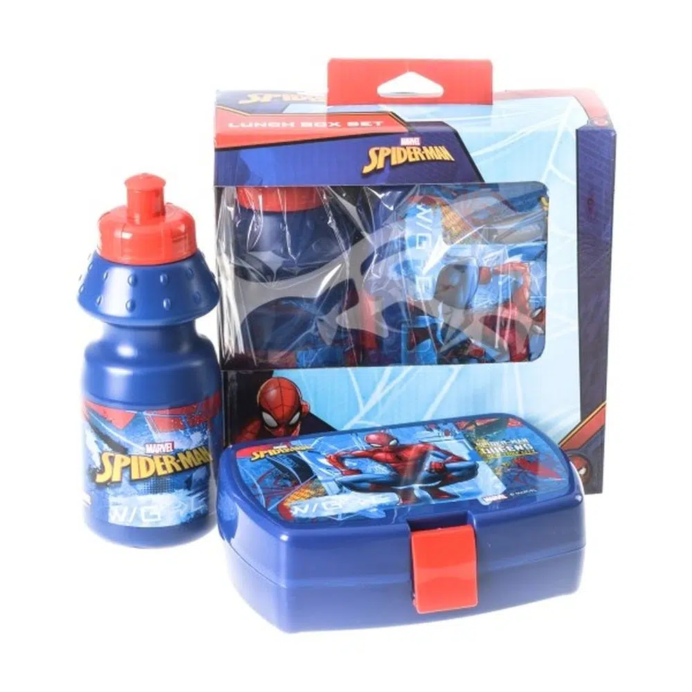 326813_001.webp Lunch box, kutija za užinu i flašica, Spider-Man, set - Slika 1
