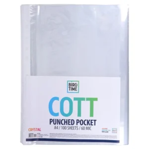 Cott, folija za registrator, 60mic, A4, kristal, 100K
