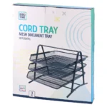Cord tray, žičana polica, horizontalna, 3K, crna - Slika 2