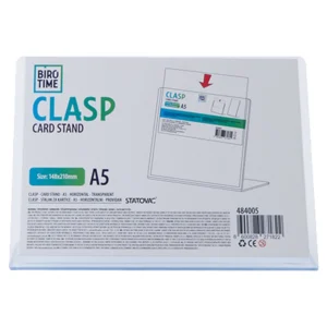 Clasp, stalak za kartice, A5, horizontalni, providan