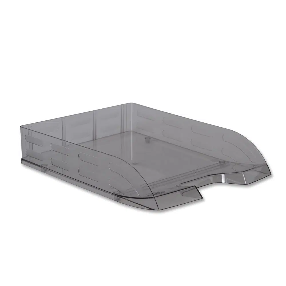 484021_001.webp Tray, polica za dokumenta, PVC, horizontalna, dim - Slika 1