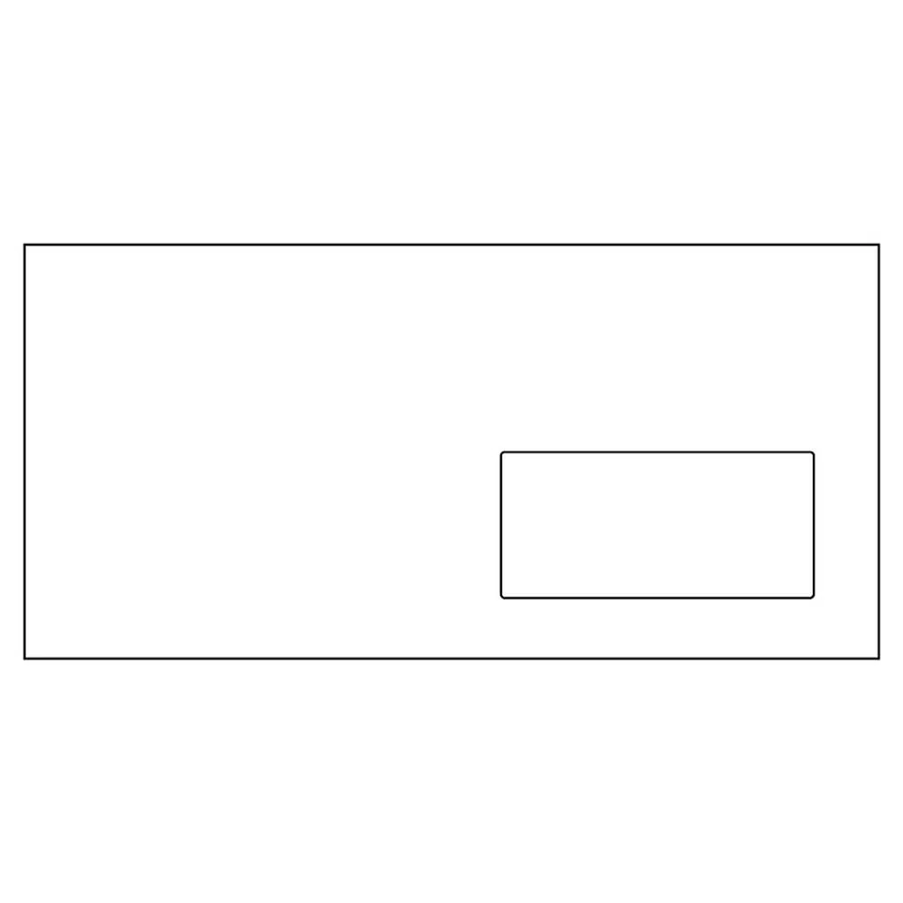488016_001.webp Brief, koverta DP, 114 x 229, samolepljiva, bela - Slika 1