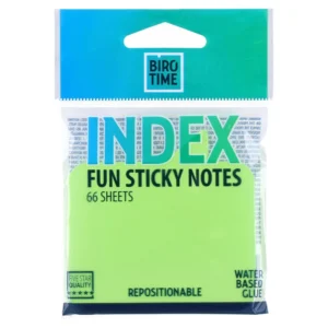 Index Fun, blokčić, samolepljivi, poruka, 66 lista, neon zelena