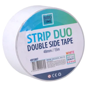 Strip duo, obostrani selotejp, 48mm x 15m, bela