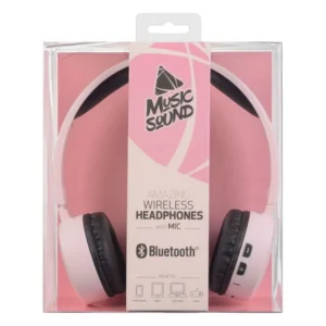Music sound, bluetooth slušalice, roze
