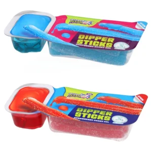 Jelly, gumena bombona, Dipper Sticks, jagoda i malina, 65g