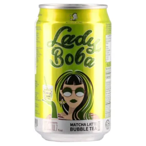 Lady Boba, zeleni čaj, matcha latte bubble tea, 315ml