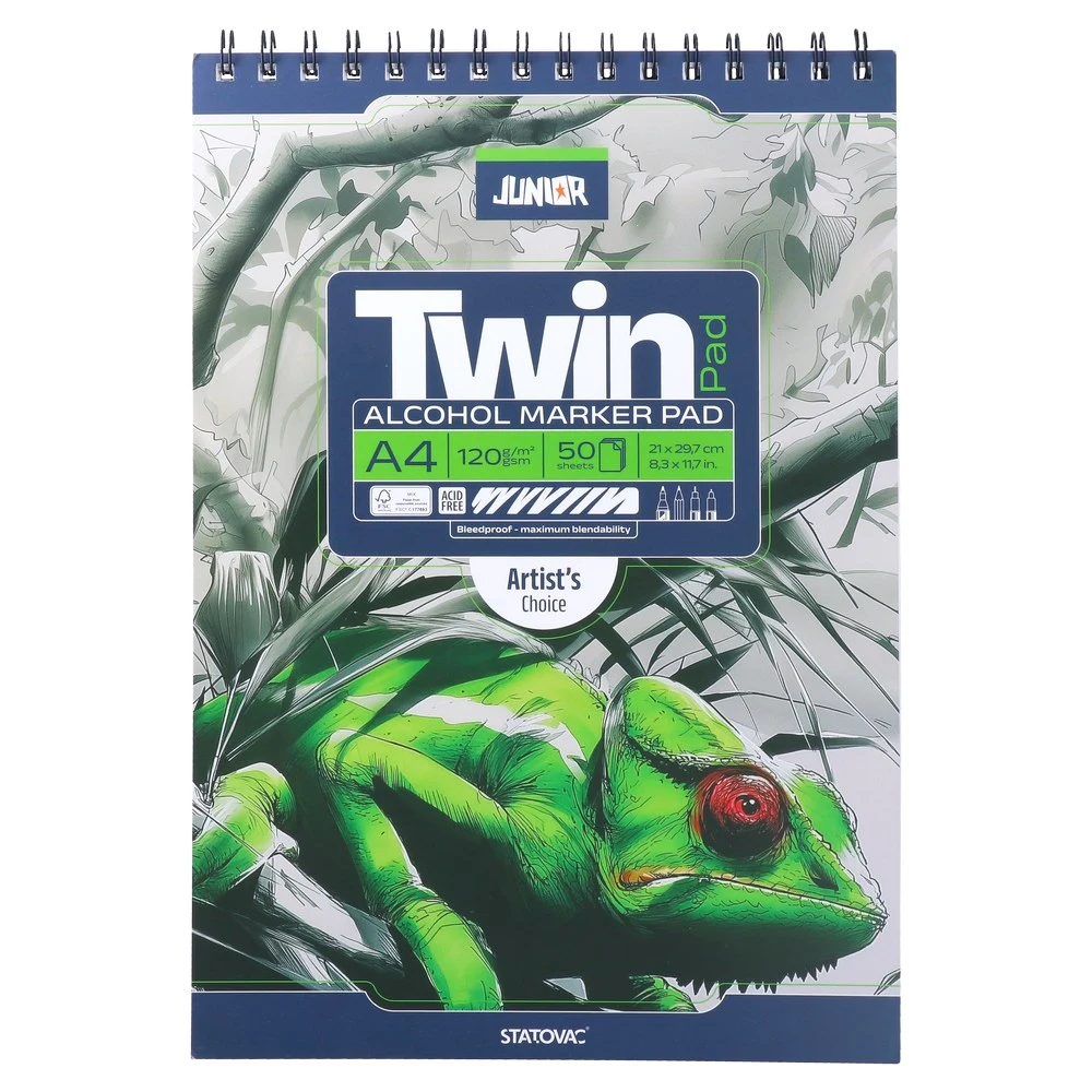 617004_001.webp Twin pad, blok za alkoholne markere, A4, 120g, 50 listova - Slika 1