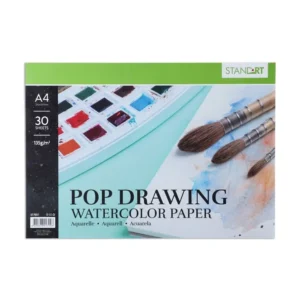 Pop drawing, akvarel blok, A4, 135g, 30 lista