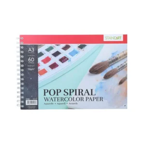 Pop spiral, akvarel blok, spirala, A3, 135g, 60 lista