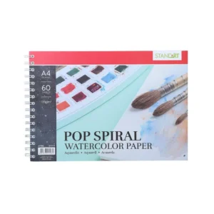 Pop spiral, akvarel blok, spirala, A4, 135g, 60 lista