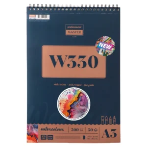 Master W, watercolor, akvarel blok, spirala - odaberite format