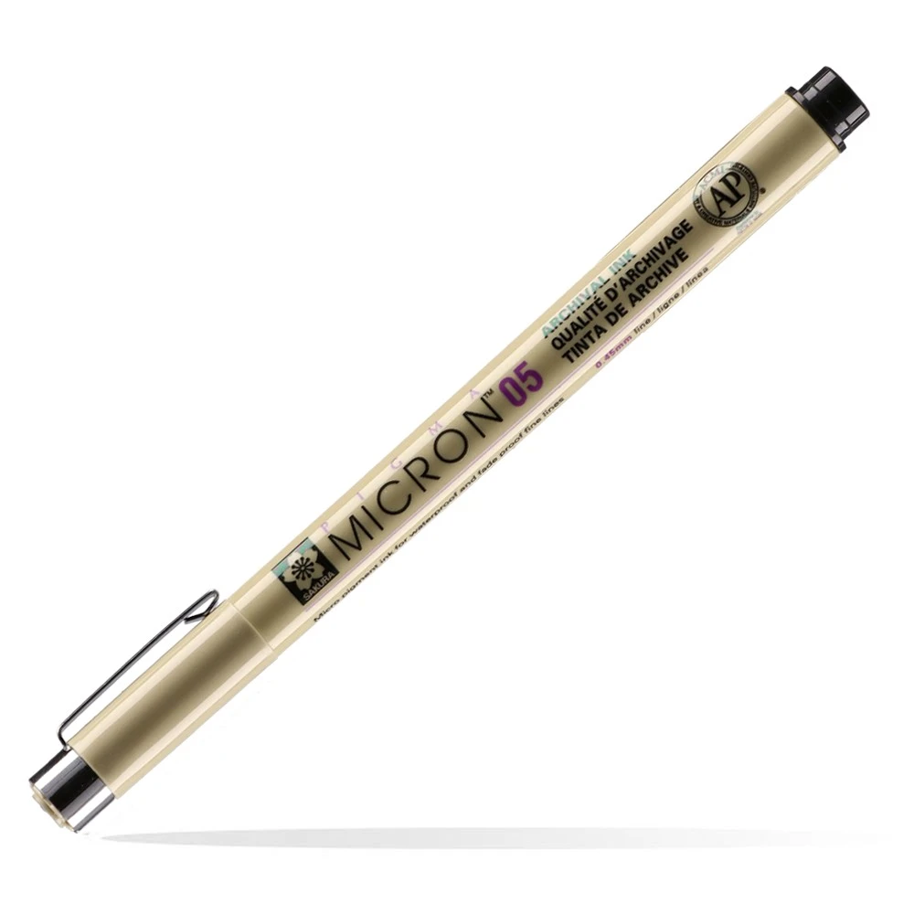 672017_001.webp Pigma Micron 05, liner, black, 0.45mm - Slika 1