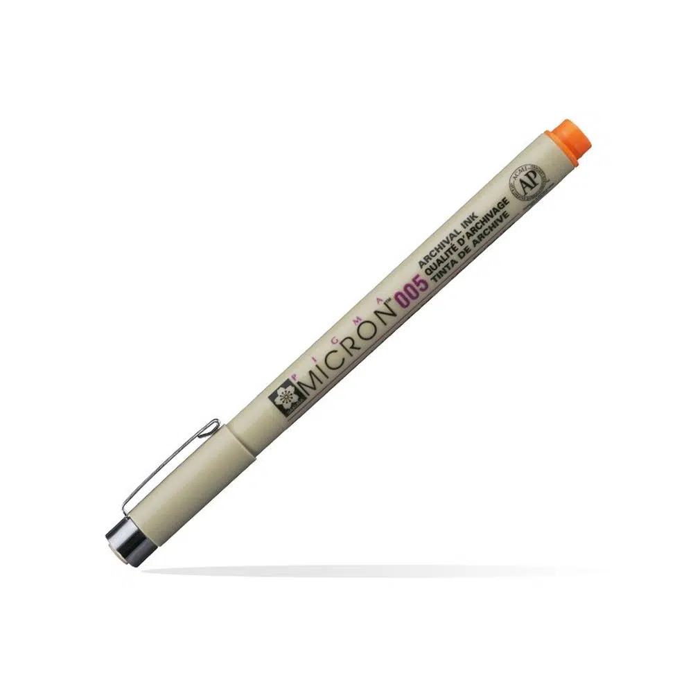 672022_001.webp Pigma Micron 005, liner, orange, 05, 0.2mm - Slika 1