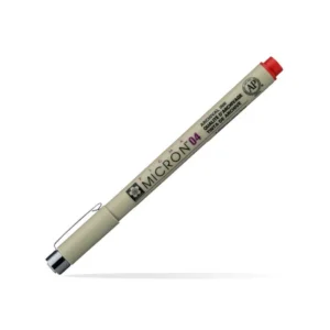 Pigma Micron 04, liner, red, 19, 0.4mm