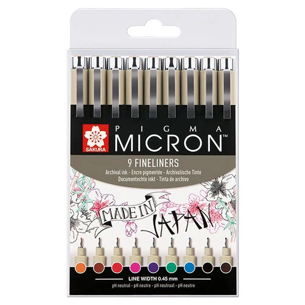 672083_001.webp Pigma Micron, liner, set, miks, 9K - Slika 1