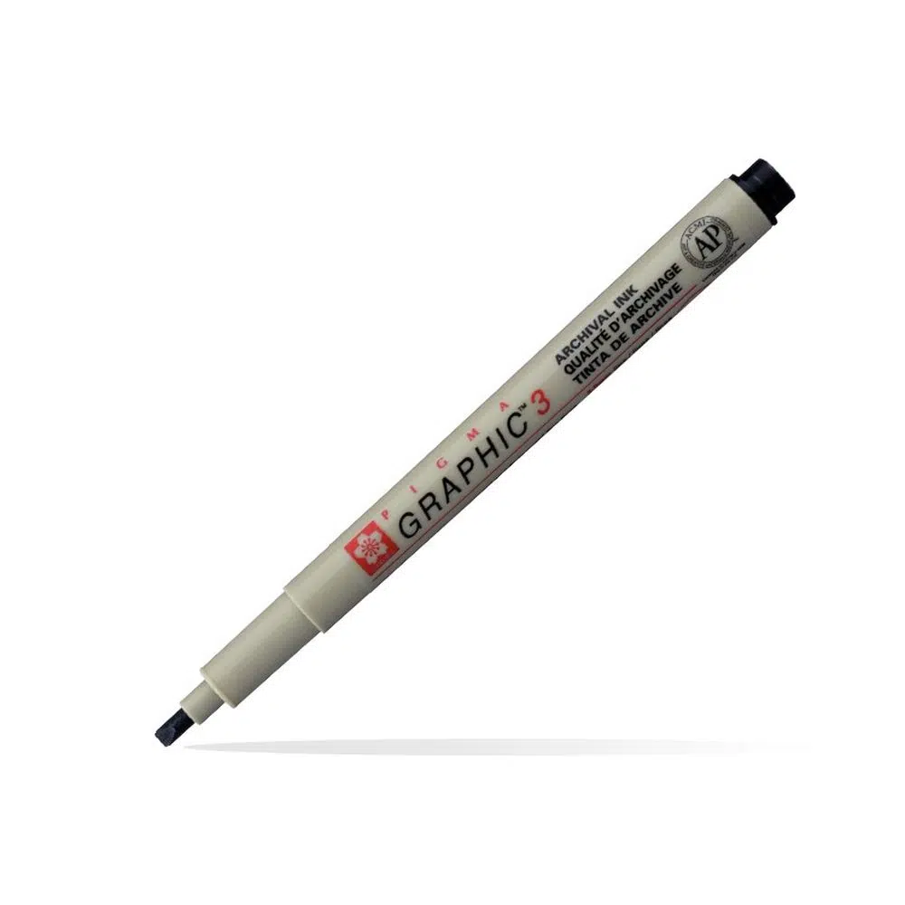 672092_001.webp Pigma Graphic, liner, black, 3.0mm - Slika 1
