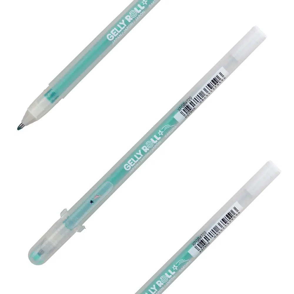 672309_001.webp Gelly Stardust, gel olovka, green sparkle, 29, 1.0mm - Slika 1