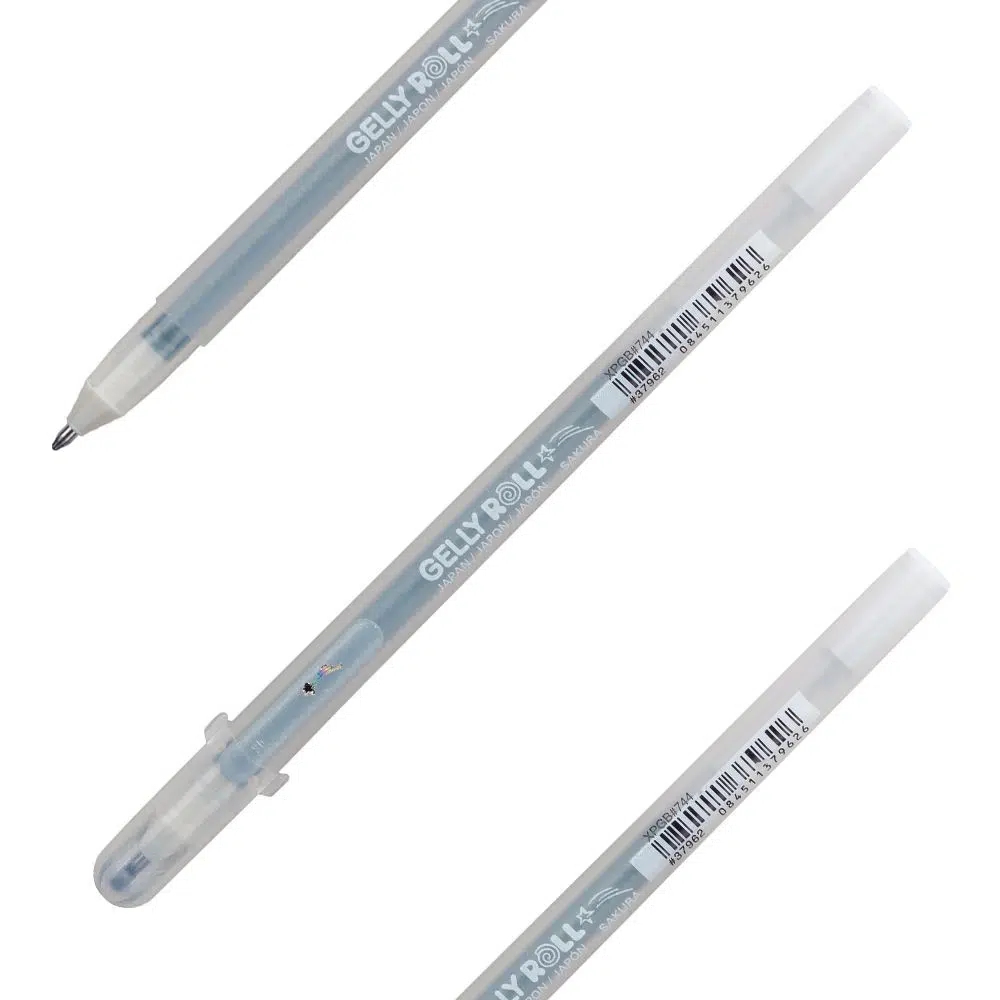 672312_001.webp Gelly Stardust, gel olovka, silver sparkle, 44, 1.0mm - Slika 1