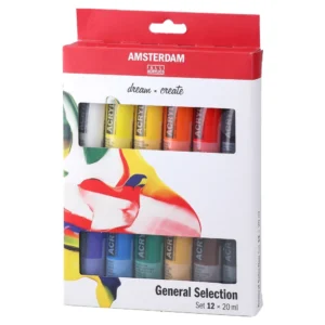 Amsterdam, akrilna boja, standard set, 12 x 20ml, 12K