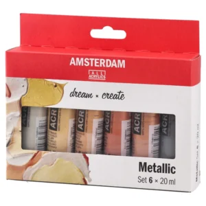 Amsterdam, akrilna boja, metallic set, 6 x 20ml, 6K