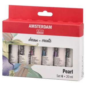 Amsterdam, akrilna boja, pearl set, 6 x 20ml, 6K