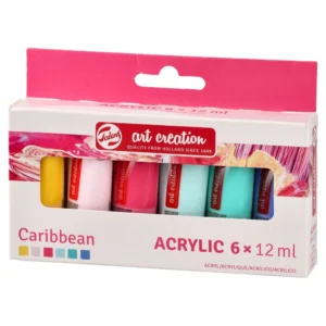 Art Creation acrylic, akrilna boja, caribbean set, 6 x 12ml, 6K