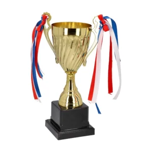 Winner M, pehar, metalni, zlatna, 26.5cm