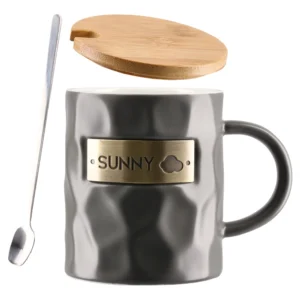 Moka, šolja sa poklopcem, keramička, sunny