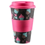 Street, šolja sa poklopcem, roze, 400 ml
