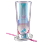 Style Trend, čaša sa cevčicom, plastična, metalik, 710ml, miks - Slika 2