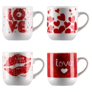 Momento mini, šoljica, keramička, love, mala, 80 ml, miks