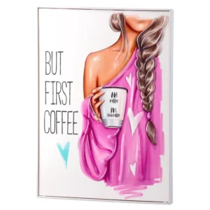 Evora, slika, but first coffee, 29x39cm