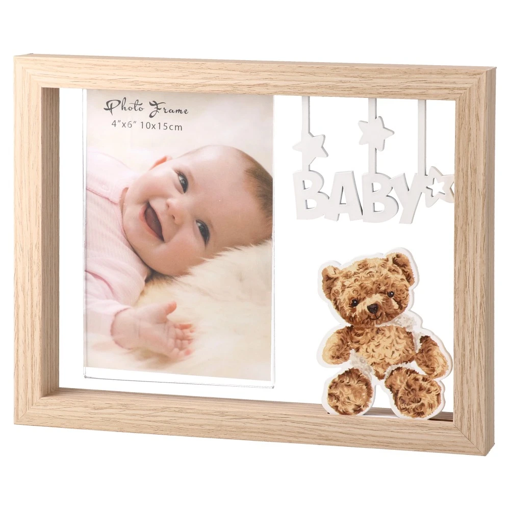 706485_001.webp Woody baby, ram za fotografije, drvo, 10x15cm, meda, - Slika 1