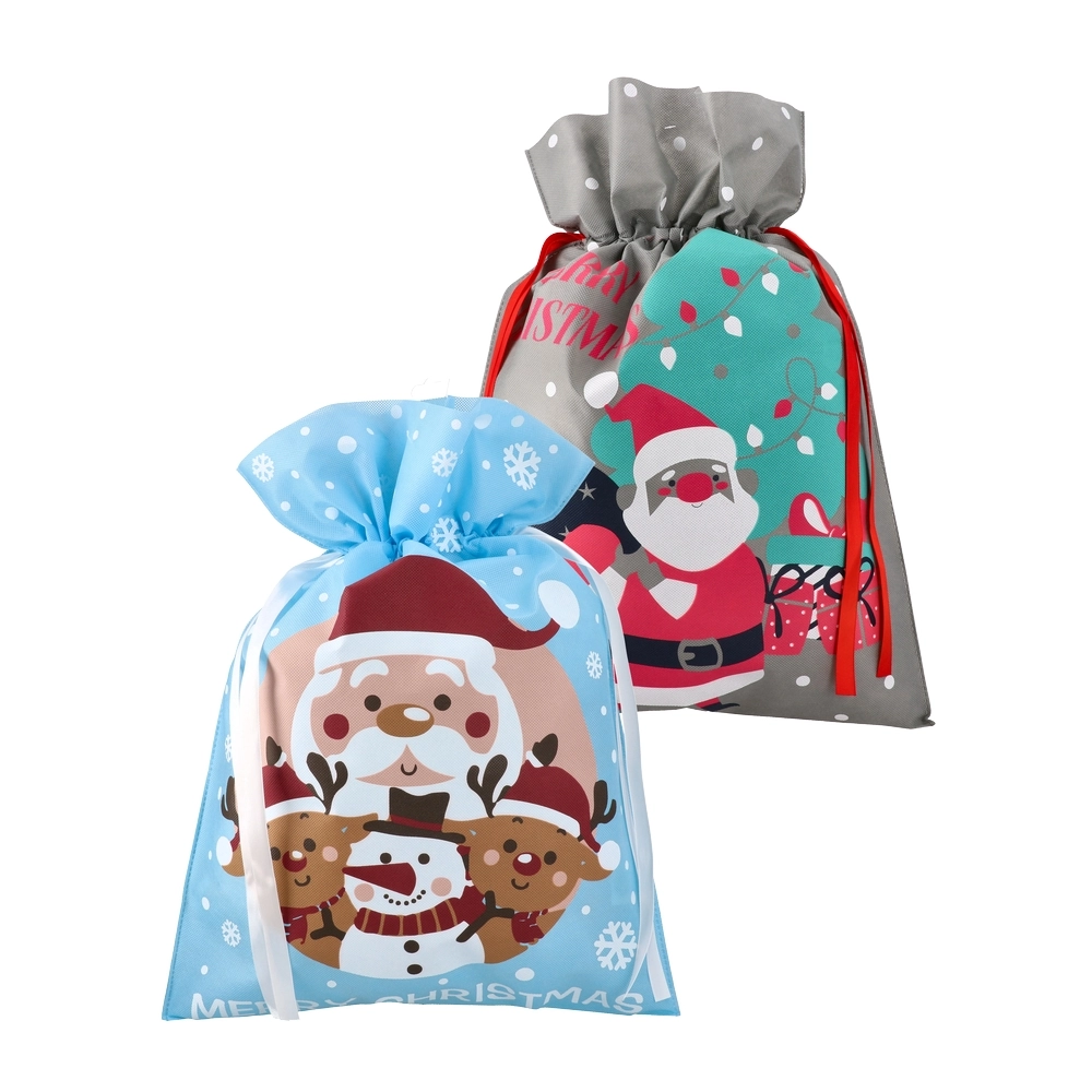 710336_001.webp Baggy, vrećica za poklon, Merry Christmas, Deda Mraz, miks, L - Slika 1