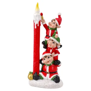 Orli, novogodišnja figura, keramička, Patuljci, 15cm