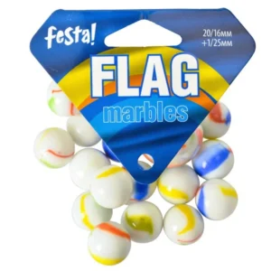 Marmo, klikeri, Flag, 16 mm, 20+1