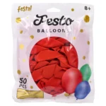 Festo, baloni classic, crvena, 50K - Slika 2