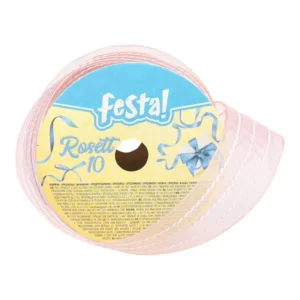 Rosett 10, ukrasna traka, 25mm, 3m, roze
