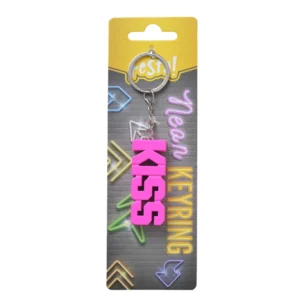 KR neon, privezak, Kiss