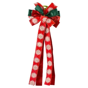 Deco bow 20, novogodišnja dekoracija, mašna, crvena, 30 x 80cm