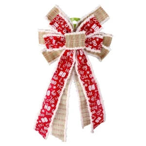 Deco bow 20, novogodišnja dekoracija, mašna, hoho, 28 x 48cm