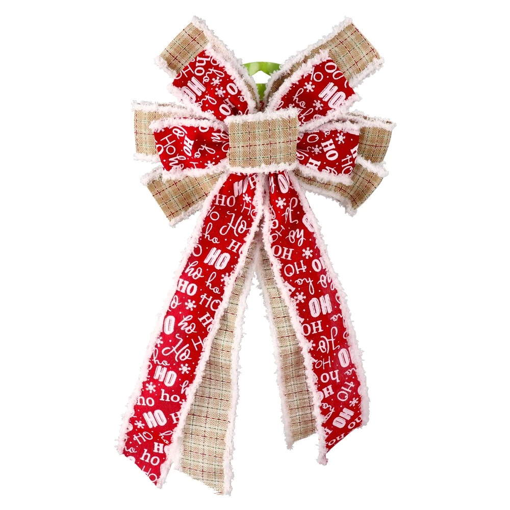 715552_001.webp Deco bow 20, novogodišnja dekoracija, mašna, hoho, 28 x 48cm - Slika 1