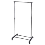 Stallex Fit, stalak za odeću, metalni, crni, 80 x 42 x 160cm