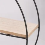 Frame circle, metalna polica za zid, crna, 40 x 10 x 40cm - Slika 2